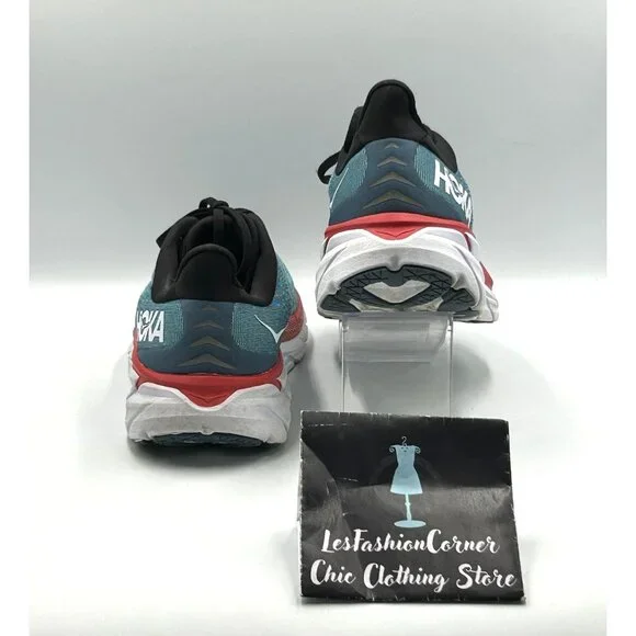 Hoka One One Men's Teal Aquarelle Clifton 8 Running Athletic Shoes Sz 11.5D 3021 - Picture 5 of 16